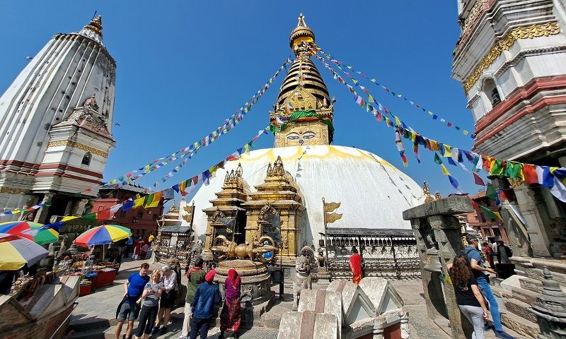 estupa Swayambhunath de Katmandú